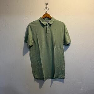 vintage 2000s boxy olive green skater volcom polo